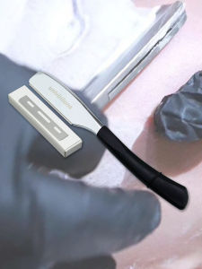 Dao Cạo Xoay 6 Inch Với 10 Lưỡi Dao Dành Cho Thợ Cắt Tóc Cạo Râu Làm Tóc Râu Mặt Nách Toàn Thân - Dao Cạo Thẳng Cho Nam & Nữ