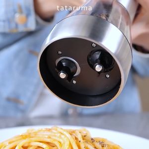 Grinder Penggiling Otomatis Elektrik Lada Hitam Garam Salt Pepper Stainless Steel TATARUMA GINDA