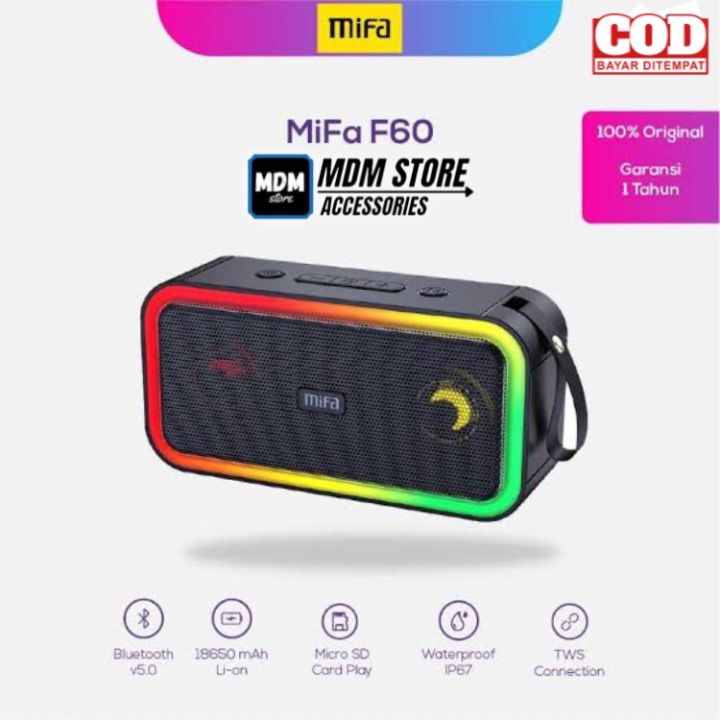 Price Mifa F7+ Mifa F7 Lazada Xiaomi Bluetooth Speaker Gold