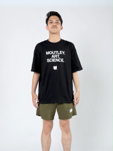 Moutley Kaos Pria Lengan Pendek Oversized Fit Katun 20s Art Science OL-040425