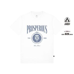 Aerostreet T Shirt Prosperous Putih - Kaos T-Shirt Tshirt ABDAA