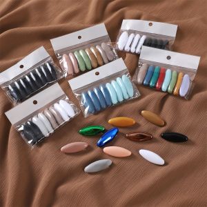 Jifang คลิปหนีบฮิญาบ8ชิ้นพลาสติกเรียบสีสันสดใส Syal Sutra เข็มขัดแบบเข็ม1ชุด YZ18