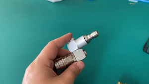 Khớp Chuyển Đổi Xoay 360 Độ Đa Năng 1/4" Cắm Nhanh Đồng Nhôm Phụ Kiện Súng Rửa Xe Áp Lực Cao