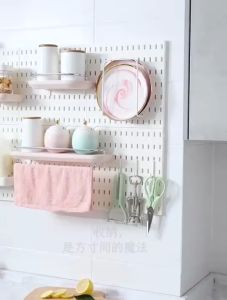 【SG Stock】Pegboard Multipurpose Hardboard DIY Board Accessories No punching Kitchen Entrance Dormitory Storage