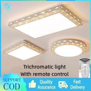 Nordic ceiling light with remote control Tri Color Living Room Light Light for room Led Ceiling Light light ceiling for bedroom Ceiling Light Modern Corridor Light Aisle Light ceiling light bedroom dining light room light center light Room light ceiling