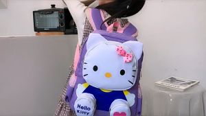 Kids Cute 3D Cartoon Hello Kitty School Bag For Preschool