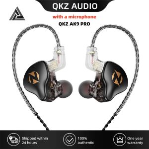 QKZ | QKZ AK9 PRO in Ear Monitor Headphones Wired Earbuds HiFi Deep Bass with Composite Diaphragm IEM Earbuds With Detachable Cable