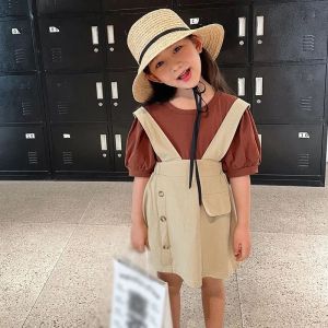 [1-7th] SETELAN DRESS ANAK PEREMPUAN POPPY BROWN