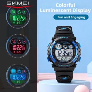 SKMEI | Multifunctional Waterproof Night Light Childrens Watch Alarm Reminder