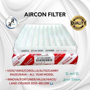 AIRCON FILTER VIOS ALL YEAR MODEL / OLD FORTUNER / INNOVA / HIACE / HILUX 2004-2015 INNOVA