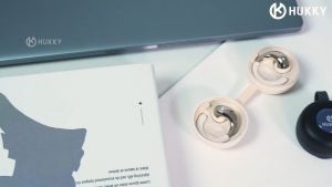 HUKKY LG7 TWS Tipe Gantung Telinga Earphones Headset Wireless Earphones LED Power Display Dual Mic Noise Reduction HiFi Waterproof Earphone
