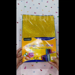 Set 10 Tấm Giấy Xốp Kim Tuyến 1mm 10 Màu Xốp Kim Tuyến Làm Handmade DIY Trang Trí Thủ Công LIM DIY
