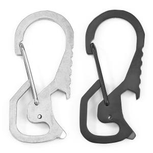 Multifunctional Stainless Steel Carabiner: Your Ultimate Hiking Companion