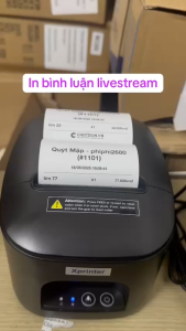 Máy in hóa đơn in bình luận Xprinter XP-Q80BS (USB+LAN)
