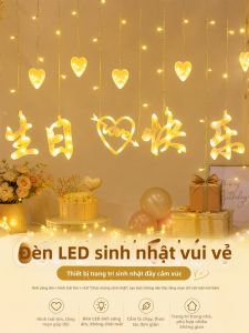 ANQIYUE | Đèn LED Chuỗi Trang Trí Không Khí Sinh Nhật