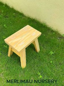 [Merlimau Nursery] Solid Wood Bench / Garden Bench / Solid Wood Stool / Bangku Kayu Solid