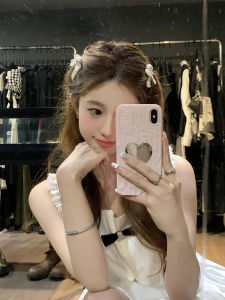 มุกสไตล์เจ้าหญิง กิ๊บติดผม ผู้หญิง หน้าม้าด้านข้างปมผีเสื้อเครื่องประดับผมโลหะผสมอบสด/ชุบเงิน/ชุบทอง