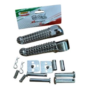 ( BISA COD ) Footstep belakang universal chrome pijakan kaki belakng model jagung universal all motor honda yamaha