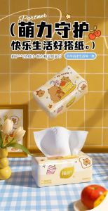 Cute Bear Pocket Tissue | Large Size 140×175mm | 4 Ply Soft Facial Tissue |