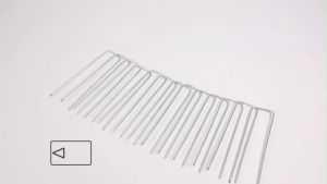 50PCS 15cm Garden Galvanized Landscape Nails Rust Proof Sod Pins Stakes U-Type Turf Staples For Securing Fence Barrier Tent Tarps Wires Cords