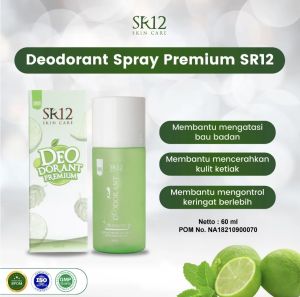 DEODORAN SR12 SPRAY MENGHILANGKAN BAU BADAN PENCERAH KETIAK NON PARFUM NON ALKOHOL AMAN BUMIL DAN BUSUI | DEODORAN ANAK SEKOLAH HERBAL ALAMI|