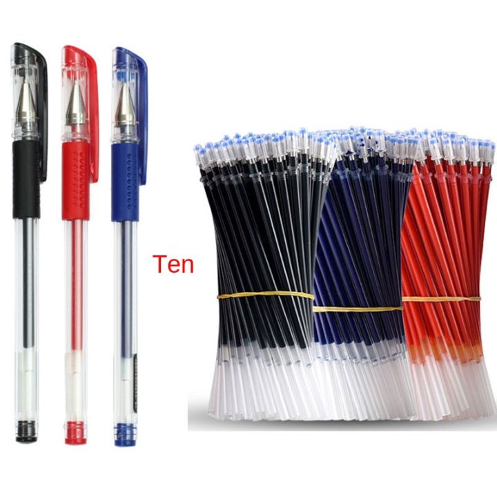 50-Pack Neutral Ink Gel Pen Refills - 0.5mm & 0.38mm Tips For Smooth Writing