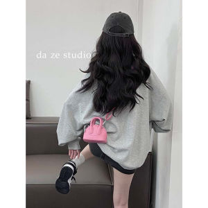 Mini Shell Shape Crossbody Bag Womens Single Shoulder Chain Bag Stylish Casual Candy Color PU Soft Surface Zipper Closure