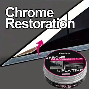 NEW Chrome & Metal Polishing Paste - Car Plating Restoration Cream for Shiny Wheels Bumpers & MoreChrome & Metal Polishing