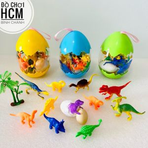 [MỚI VỀ BỔ ÍCH CÓ CLIP] Đồ chơi trẻ em mô hình quả trứng chứa khủng long 13 chi tiết dành cho bé yêu thích động vật 2020