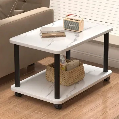 Portable Living Room Small Table With Wheels