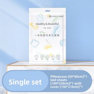 Grace | Travel Disposable Bed Sheet Set 4 Pieces