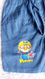 Paket Hemat 3pcs Celana Pendek Anak Perempuan Semi Jeans Motif Karakter Usia 3-8 Tahun Trendy dan Kekinian