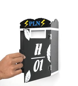 Box Meteran Listrik KM-04 Akrilik Dengan Nomor Rumah