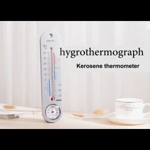 เครื่องวัดอุณหภูมิ เครื่องวัดอุณหภูมิ เครื่องวัดความชื้น เครื่องวัดอุณหภูมิในโรงเรือนแบบติดผนัง ไม่ต้องใช้แบตเตอรี่