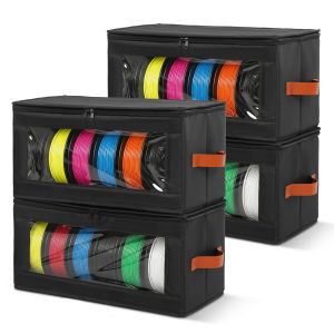 4 Hộp Bảo Quản Sợi Nhựa Máy In 3D Dung Tích Lớn Có Thể Gập Lại Hộp Khô Tổ Chức Cho 24 Cuộn PLA Hộp Đựng Chống Ẩm