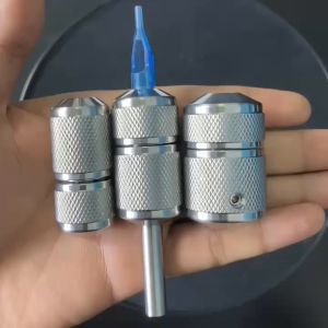 Tay cầm máy xăm inox tự khóa các size: 22 25 30 mm - Tặng lục lăng