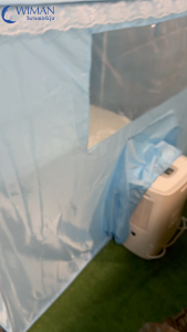 วิมานแอร์มุ้ง มุ้งแอร์ ช่องใหญ่ 6 ฟุต ไม่รวมแอร์ New เต็นท์แอร์ มุ้งแอร์ รูใหญ่ใส่แอร์ 2 รู หน้าต่างเล็ก สำหรับแอร์เคลื่อนที่ - วิมานแอร์แท้