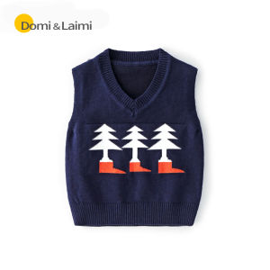 Autumn and Winter Fleece-lined Baby Vest Newborn Baby Knitted Vest Baby Boy Fashionable Outer Wear Waistcoat Vest Thickened Winter