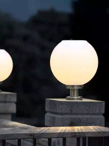 Solar Light Gate Pillar Lights LED Outdoor Waterproof IP67 Wall Lamp Warm White 3 Color Fence Post Garden lights Terrace Decorative High Brightness Courtyard Headlight Automatic Sensor durable environment protection COD 30 year warranty