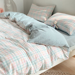 Deesse | Bộ Chăn Ga Gối Bông Tẩy Tế Bào Chất Cotton Đơn Sắc 150x200