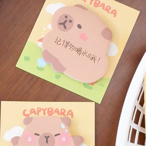 Sticky Note l Kertas tempel l Capybara Memo l Penanda buku premium Kertas Lengket l Post it Capybara