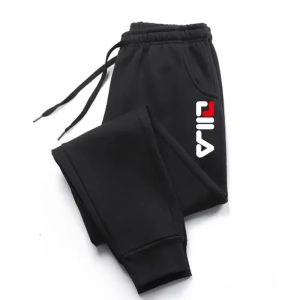 Autumn Winter Mens Joggers Drawstring Casual Pants Fleece Sweatpants Workout Running Gym Fitness Sports Trousers WK007