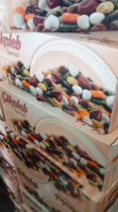 COKLAT KERIKIL 5KG / CHOCOLATE STONE FANATIK CIKOLEB / COKELAT BATU KEMASAN DUS OLEH-OLEH HAJI UMROH