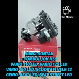 KUNCI KONTAK KUALITAS ASLI ORIGINAL HONDA AHM K59 SATU SET + TOMBOL JOK VARIO 110 LED VARIO 125 LED VARIO 150 LED SCOOPY ESP VELG 12 GENIO BEAT LED BEAT STREET LED KEYSET KONCI STOP KONTAK