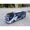 Miniatur BUS QQ TRANS WINSPECTOR 1/50 / VOLTRON BLACK PINK MAUDI JET BUS 5 NEW MURAH.. 