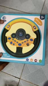 Vô Lăng Điện Tử Đồ Chơi Phi Công Mô Phỏng Lái Xe Đua Đồ Chơi Âm Thanh Có Đèn Có Nhạc Vui Nhộn Cho Bé