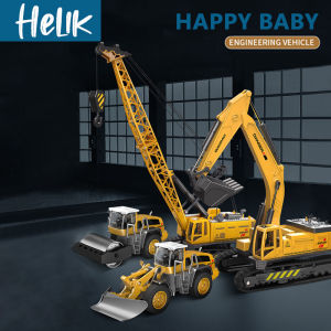 Mainan Mobil Konstruksi Set Mobil Inersia Anak Mainan Pengangkut Truk Buldoser Forklift Derek Excavator Truk Mainan