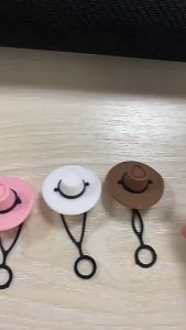 Jerami Sumbat Debu Penghenti Debu Tutup Tutup Sedotan Untuk Sedotan Berdiameter Besar Bentuk Koboi