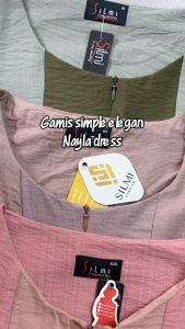 Gamis Dewasa Kekinian Remaja Korean Style Motif Terbaru Lebaran 2025 Silmi Naila Dress
