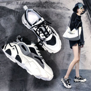 Giày Đế Bằng Đế Cao Nữ Đế Lưới Đế PU Đế Tròn Thời Trang Thường Ngày Mùa Thu Đông Mới Về Giày Đế Cao Tăng Chiều Cao Phổ Thông